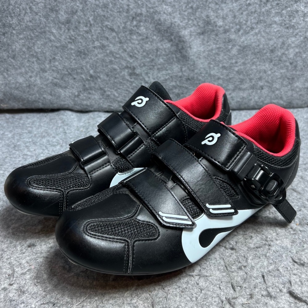 Peloton Cycling Shoes Black Red EU 41 US Women 10 Indoor Bike Cleats PLTN-01